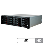 128 Channel Embedded NVR with 128TB Hot Swappable Hard Drive Bays