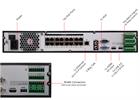 Back Panel of 1.5U 16 Channel 16 PoE NVR